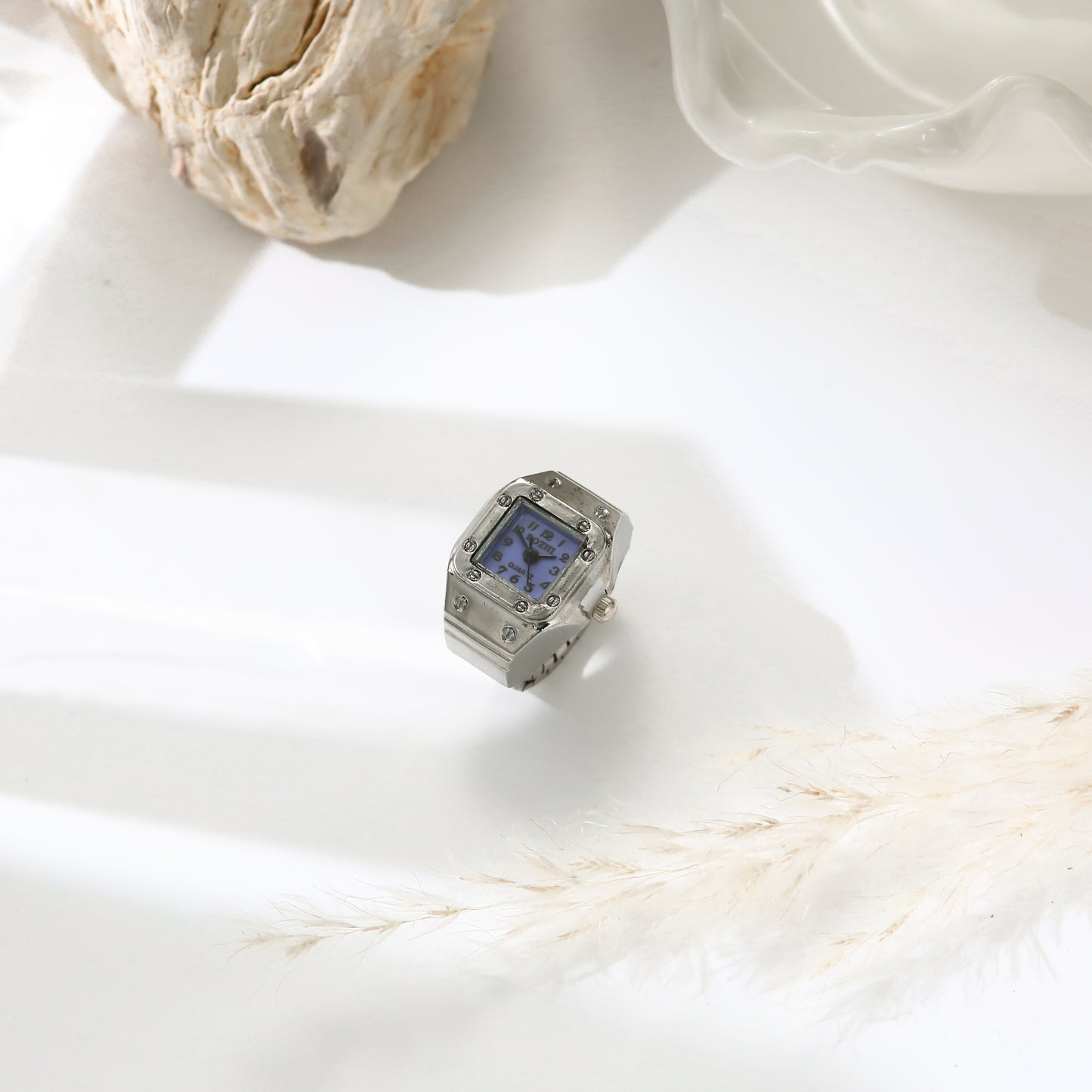 Ring That Can Be Used As Watch Square Shape